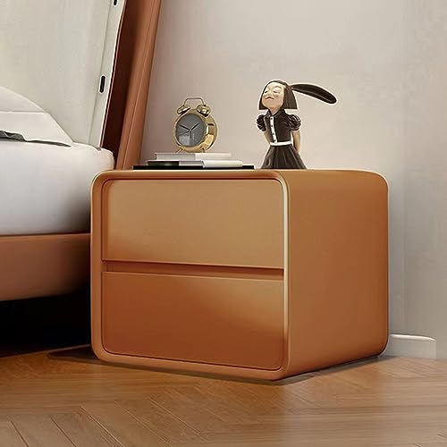 Tables de chevet en cuir PU avec 2 tiroirs pour chambre et salon