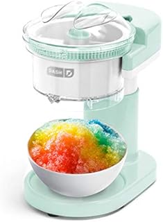 DASH Shaved Ice Maker + Slushie Machine with Stainless Steel Blades for Snow Cone, Margarita + Frozen Cocktails, Organic, Sugar Free, Flavored Healthy Snacks for Kids & Adults - Aqua