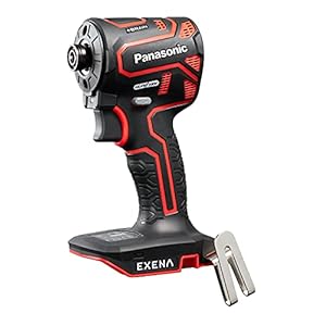 パナソニック充電 インパクトEZ1PD1 デュアル(14.4V/18V) +BRAIN 155N・m(18V使用時)本体のみ(電池パック・充電器・ケース別売) レッド EXENA Pシリーズ EZ1PD1X-R