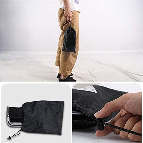 Miniatura 8 de Taburete plegable portátil, silla pequeña y ligera para acampar con bolsa de transporte para adultos al aire libre, camping, pesca, senderismo,