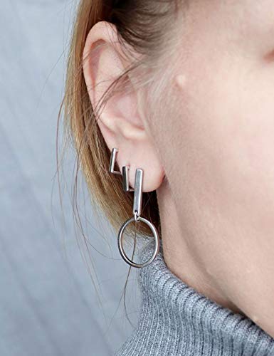 S925 Small Huggy Earrings Hoop Square Minimalist Simple Essential Earring Sterling Silver Fine Jewelry For Girls Women #TOP1