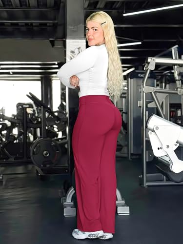 Image of YEOREO Ease Workout Leggings Womens No Front Seam Straight Leggings 29 inch / 31.5 inch / 33 inch / 35 inch High Waist Buttery Eddiy Yoga Pants