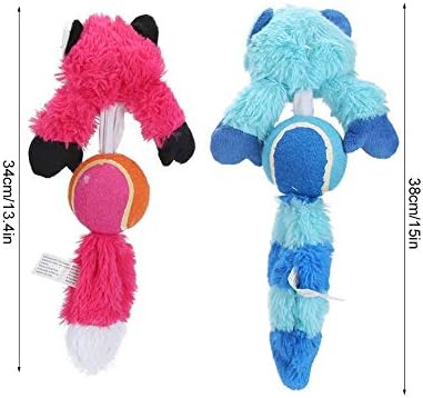 Dog Squeak Toys, 2pcs P Dog Chewing Dog Animal Toys Puppy Fetch Interactive Game for Small Medium Dogs