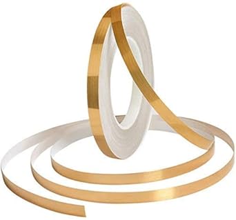 DRUNNA Tile Stickers for Flooring, Tiles Gap Tape Waterproof Filling Sticker,Self-Adhesive Ceramic,Marble Wall & Floor Decor Tape (0.5 cm  50 Meter)(Gold)