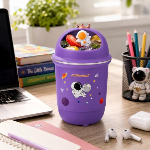 Image of Fieety Water Bottle Glass for Office Women & Men, Glass Bottle for Fridge, Leak-Resistant Glass Sipper Bottle, Reusable Bottle for Home, Gym & Travel (Astronaut)
