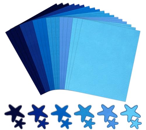 Feuilles de feutre pour loisirs créatifs et patchwork multicolore de 20x30cm - 2