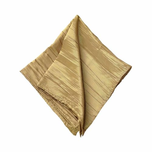 Pack de 5 Servilletas de Tela de Tafeta Oro 20x20 miniatura 7