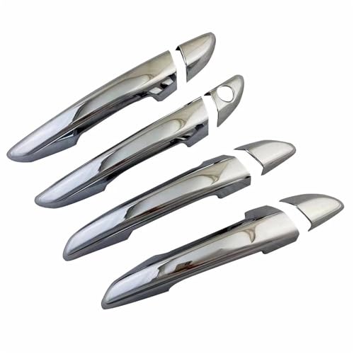 Cubre arañazos con la moldura cromada de manija para Hyundai Sonata 2015-2019 plateada