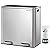 SONGMICS Trash Can, 2 x 8 Gallon (2 x 30 L) Garbage Can for Kitchen, with 15 Trash Bags, 2 Compartments, Plastic Inner Buckets and Hinged Lids, Airtight, Silver and Black ULTB60NL