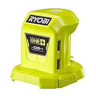 RYOBI 18 V ONE+ Akku-USB Adapter R18USB-0 (Ladeanschlüsse 1,0 A/2,1 A, ohne Akku und Ladegerät) – Ansicht 2