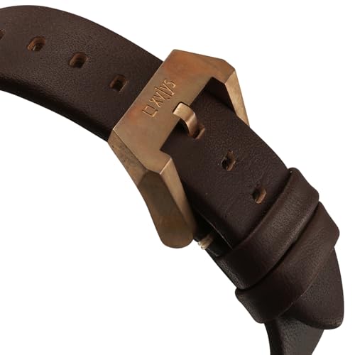 Image of Xylys Mariana with Analog with Date Automatic Blue Dial Brown Leather Strap Watch for Men - 40064KL02E