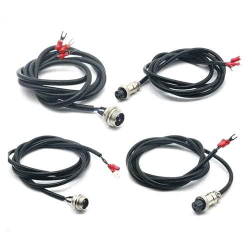 Conector de aviación GX16 6 pines femenino impermeable miniatura 1