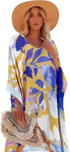 Moss Rose Women's Swimsuit Cover Up Beach Kaftan for Bathing Suit Coverups