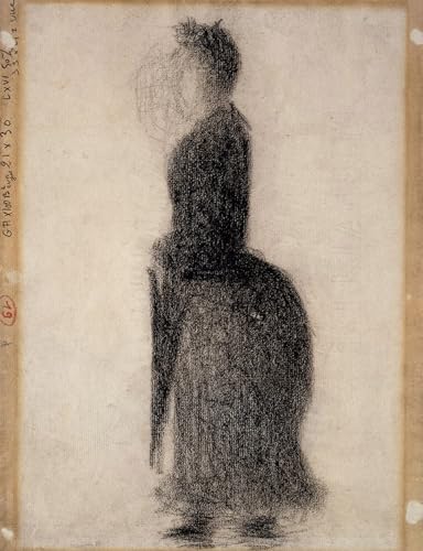 Cuadro de Seurat Mujer con sombrilla pintura mural 60x90cm