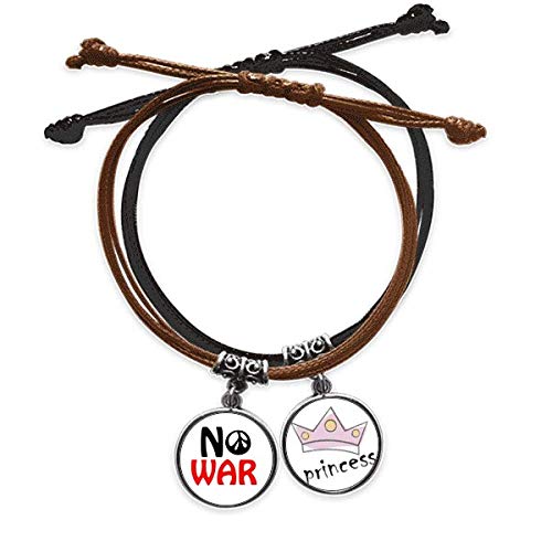 Pulsera Amor Paz Mundo ajustable que no aprieta la muñeca ni causa alergias en la piel