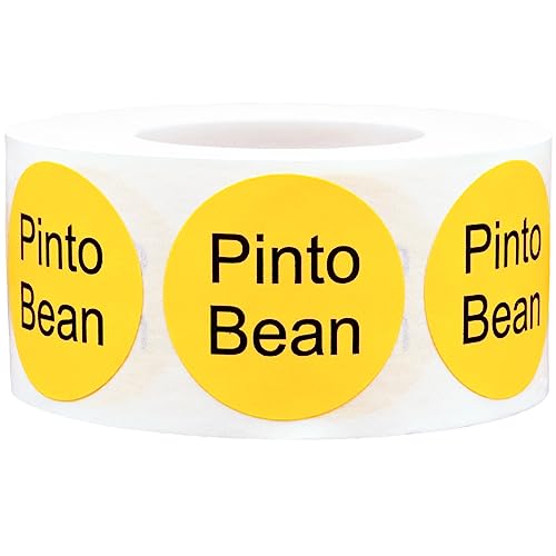 Pinto Bean Deli Labels 1 Inch 500 Total Stickers