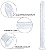 BDSMAGE 45cm extra langer Dildo,XXXL Dildo mit Starkem Saugnapf,Transparenter Silikon Kristall Analdildo,Anal Plug Perfekter Masturbator Flirt Dong Sexspielzeug für Paare Frauen #2