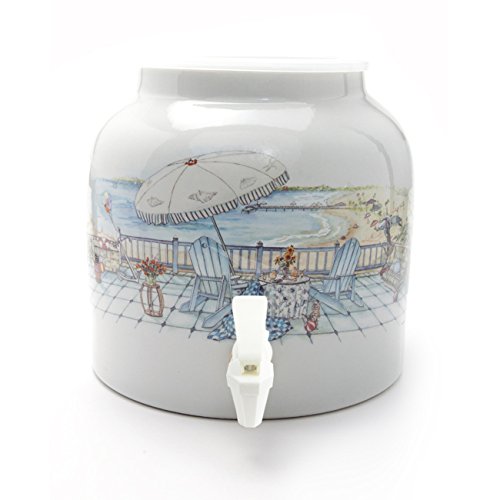 Bluewave Unforgettable Vacation Design Beverage Dispenser Crock