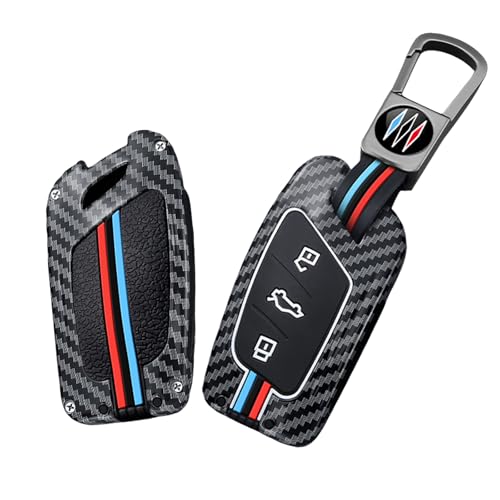 Coque de clé pour MG et Roewe protection 3 boutons en métal et silicone