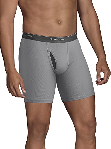 Fruit of the Loom Men's Coolzone Boxer Briefs (Assorted Colors), 144 Pack - Black/Gray, 3X-Large
