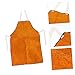 LOUYENOUS 1pc Apron Leather Apron Carpenters Apron Women Coat Blacksmith Apron Mens Coats Thicken Electric Welding Clothing Welding Leather Coat Protective Clothing Apron Clothing Tool Bib