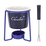 Chauffage à la bougie : Conçue avec une base pour bougies chauffe-plat, cette tasse à fondue au chocolat réchauffe doucement les ingrédients comme le chocolat ou le fromage, créant une ambiance romantique ou permettant une préparation rapide du dessert.