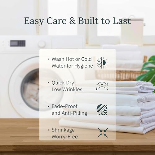 California Design Den King Size Bed Sheets Set - Certified 100% Egyptian Cotton Sateen, Deep Pocket King Size Sheets Set Egyptian Cotton with Anti-Skid Elastic, Durable Luxury Bedding - Sepia Rose