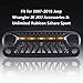 ToxicStorm Front Grill Mesh Grille Cover Matte Black with Amber LED Running Lights for 2007-2018 Jeep Wrangler JK JKU Accessories & Unlimited Rubicon Sahara Sport