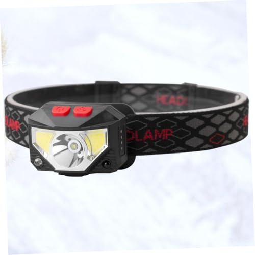 Linterna frontal LED de ABS recargable USB para camping y pesca nocturna 2