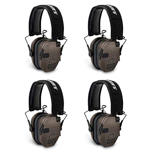 Walkers Razor Ear Protection Dark Earth Slim Shooter 折りたたみ式イヤーマフ 4個パック（Amazon）