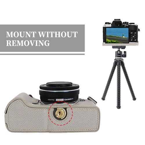 Funda para cámara Olympus OM-5 Mark II de cuero PU miniatura 5