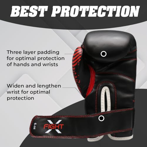 Image of Kids Boxing Gloves Junior 4oz, 6oz Training Boxing Gloves for Girls and Boys Fighter Boxing Gloves MMA PU Leather Sparring Boxing Gloves Set for Children