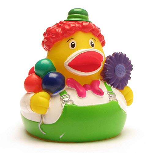 Paperelle di gomma clown | Anatra di gomma | Paperella da Bagno | Duckshop | Rubber Duck | Gioco per il bagnetto | L: 8 cm