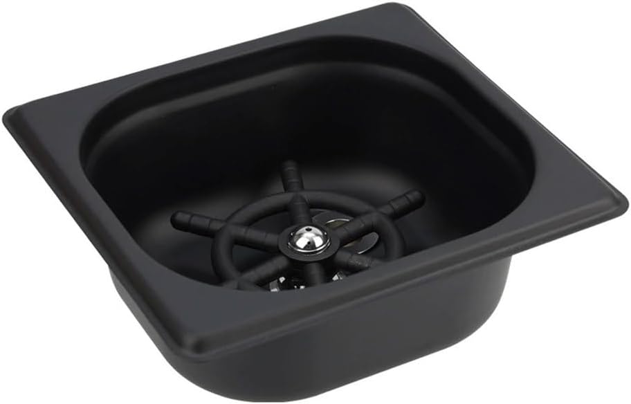 AIZYR Cup Rinser Washer, Stainless Steel Pitcher Rinser One-Handed Operation, Automatic Cup Cleaner for Kitchen Sink Bar Coffee Tea Shop