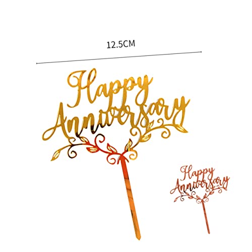 Gadpiparty 18 Pçs Decoração De Casamento Cupcake Cupcake De Aniversário Picks Cupcake Topper Feliz A