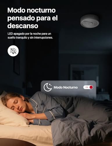 Detector de Humo WiFi X-Sense XS0E-iR con app y modo nocturno 5