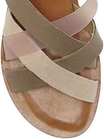 Lucky Brand Women's HALLISA Flat Sandal, Fossilized C, 6.5 | Image 5