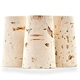 Tuuters 100 Spitzkorken für Reagenzgläser, Medizinkorken, Länge = 22 mm, ⌀ = 16 zu 13 mm (22x16/13)