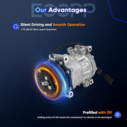 Image of ECCPP AC Compressor with Clutch 1994-1995 Fit for Dodge Dakota 3.9L 5.2L | for Dodge for Ram 1500 2500 3500 Fast Cooling AC Compressor