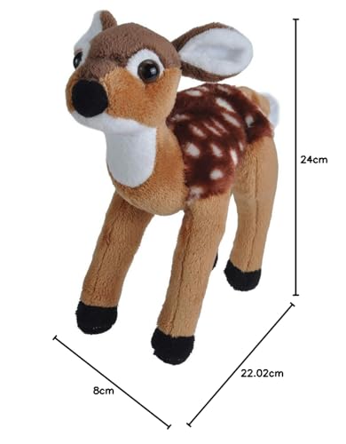 Wild Republic 10929 Plüsch Rehkitz, Cuddlekins Kuscheltier, Plüschtier, 20cm