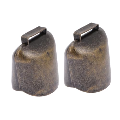 DIYEAH 2 pezzi Campane in Metallo per Bestiame Decorazioni Collari per Animali Campanelli Antismarrimento per Mucche e Pecore Versatile per Fattoria e Decorazioni Natalizie