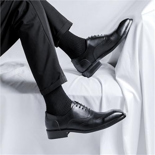 Stylish Leather Lace Up Oxford Shoes for Men Comfortable and Fashionable for Formal and Business Use3