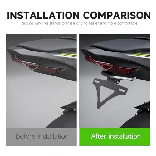 Support de feu de signalisation et plaque pour Ninja ZX-6R 2024 - 3