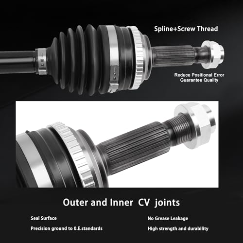 YWPXMY Right front CV Axle ShaftAssembly with balancer Compatible with Corolla 2003-2018 & Matrix 2003-2013 & Vibe 2003-2010 L4 1.8L engine,Replace OE 19183737 19204706 19204984 4341001130 4341001131 by YWPXMY - Used condition - Image 5