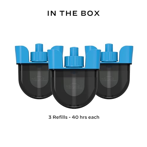 thermacell rechargeable mosquito repeller refills advanced repellent formula provides 20 foot protection zone compatible with thermacell e-series amp radius only no deet spray or flame