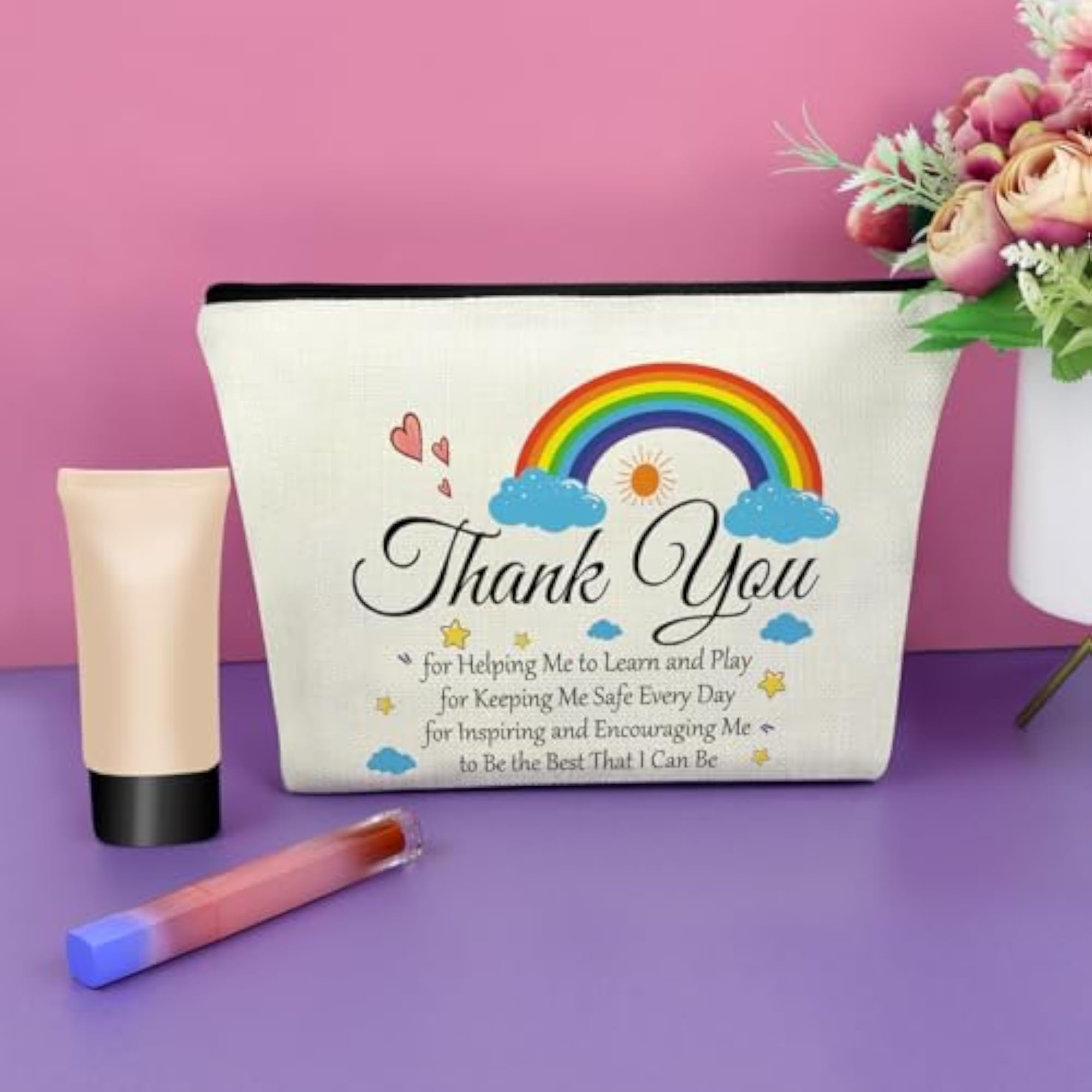 Teacher Appreciation Makeup Bag, Thank You Gift
