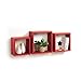 Produktbild Modul'Home 6RAN789BC Ablage in Würfelform,  Fach, MDF, 11,8 x 30 x 30 cm, rot, 3 Tailles 23cm/26,5cm/30cm