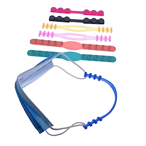 DOITOOL 12 Pçs Máscara Descartável Brincos De Silicone Máscara Facial Descartável Alça Extensor Ganc