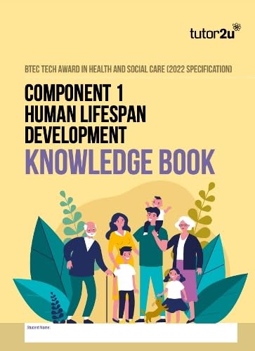 BTEC Tech Awards in Health & Social Care Component 1 Human Lifespan ...
