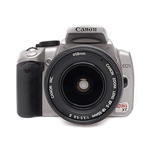 Canon Digital Rebel XT DSLR Camera with EF-S 18-55mm f3.5-5.6 Lens (Black) (OLD MODEL)